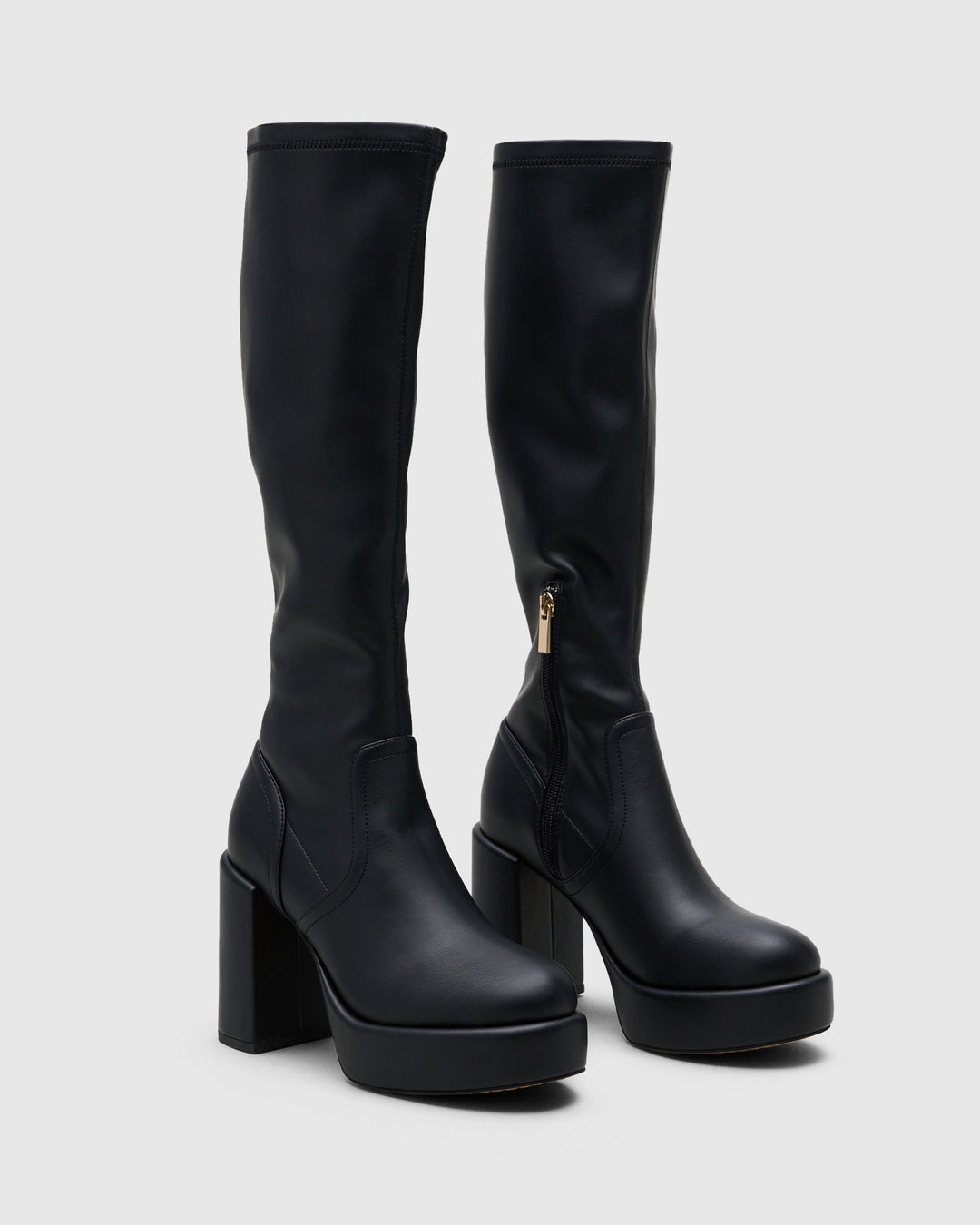 Barbie Boot Black Stretch cherrichella Fashion Knee High Boots cherrichellastore