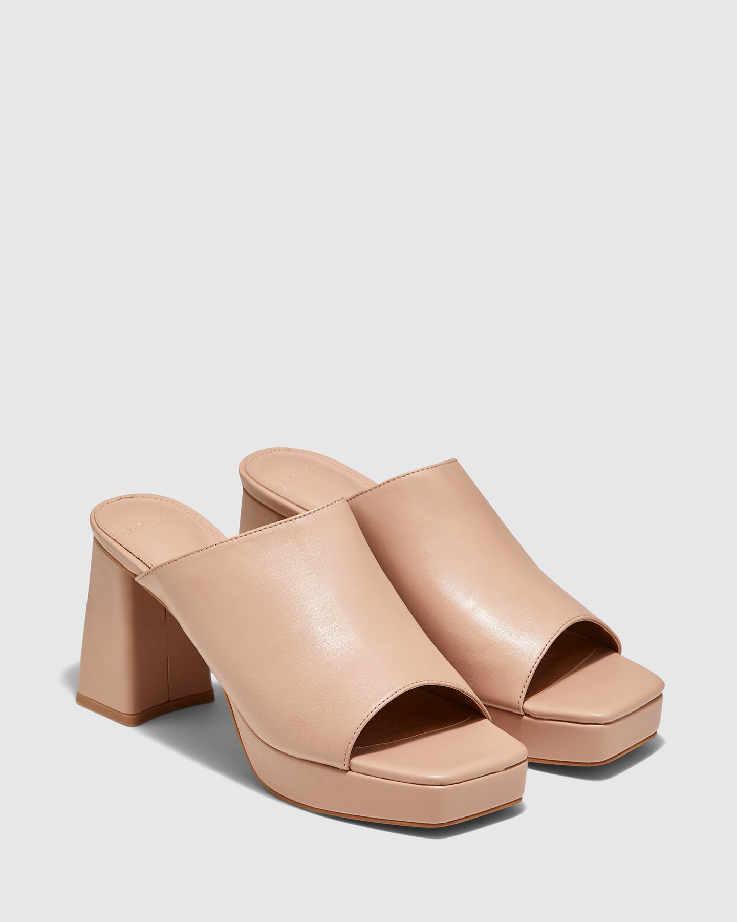 Vyper Heels Nude by cherrichella Women s Fashion Platform Mules